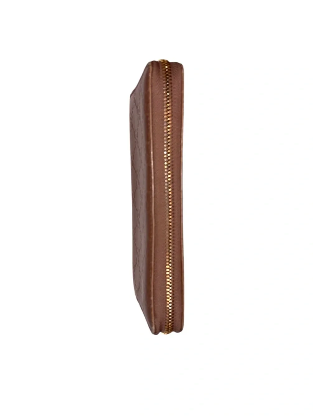 Authentic Gucci Guccissima Leather Zip-Around Wallet Metallic Bronze - Picture 6 of 12